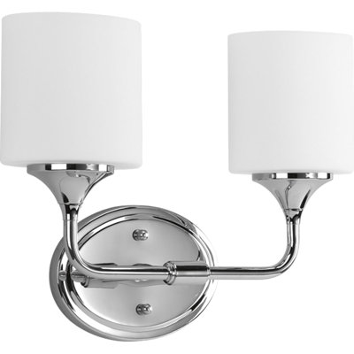 Éclairage de meuble-lavabo en chrome poli 2 lumières Quynh