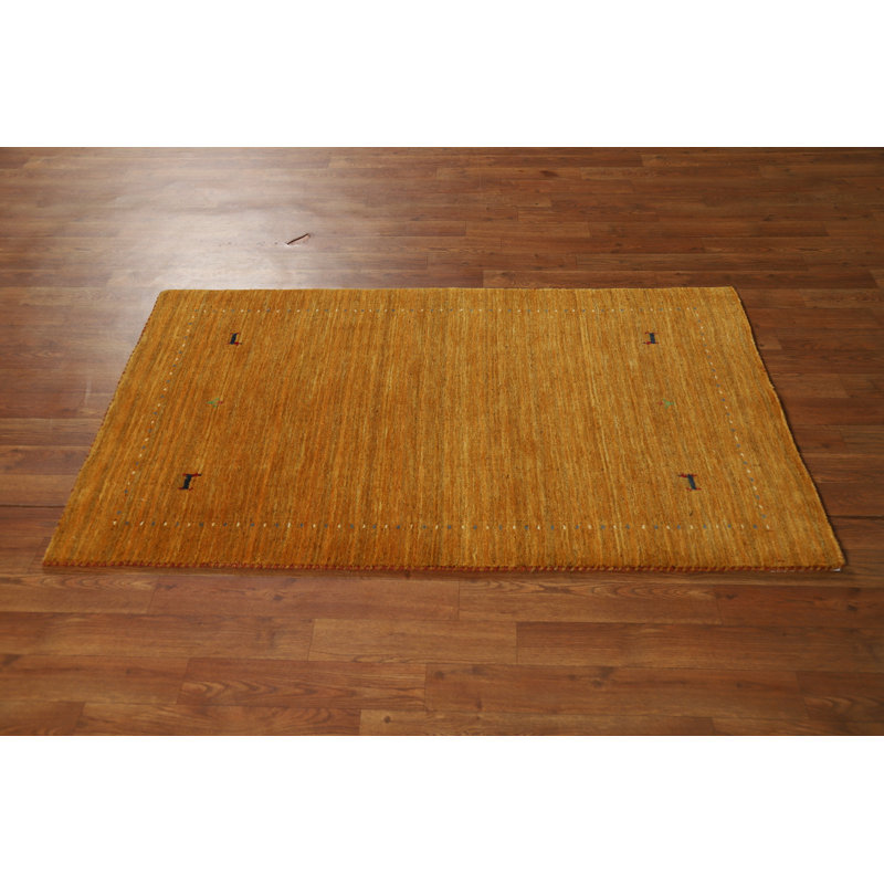 Tapis indien en laine de style Gabbeh petits animaux 3 x 5