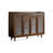Modern Nut-Brown Solid Wood Shoe Storage