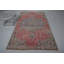 Tapis turc rétro vintage rose pour le salon, décor de tapis oriental bohème chic antique