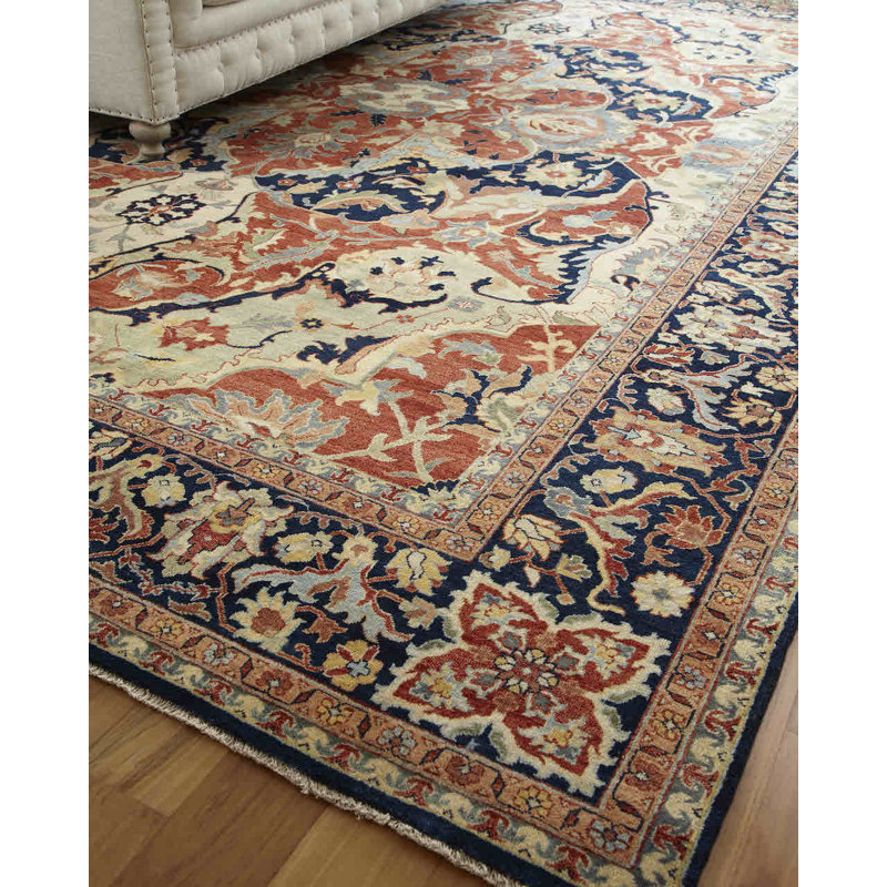 Antique Weave Serapi Wool Oriental Area Rug, Rectangle 8' x 10'