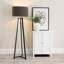 Rhavyn 148cm Matte Black Traditional Floor Lamp