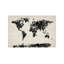 Map Of The World Paint Splashes (Black) by Michael Tompsett - Wrapped Canvas Painting-42160954