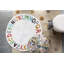 Tapis rond ivoire en coton touffeté Blissany