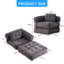Fauteuil convertible avec canapé-lit Boneless-1636651649