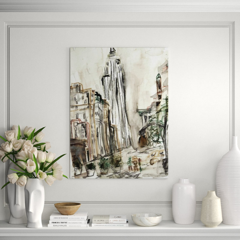 Lost In The City III Print by Janice Aron, Knife Gel, 32" H x 24" W x 1.5" D