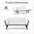 Outdoor Convertible Sofa Daybed With Adjustable Armrests Removable Cushions-76502753