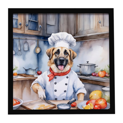 Anatolian Shepherd The Chef, reproduction d'art encadrée