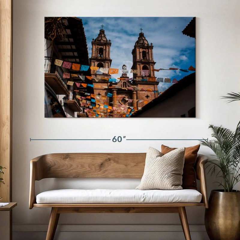 Adella Church In Valle De Bravo, 34" H x 51" W