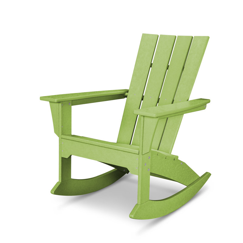 Chaise berçante POLYWOOD Quattro Adirondack, Limette