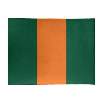 Tapis orange/vert