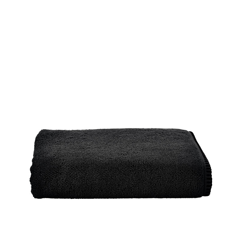 Erick Midweight Bath Towel, Black