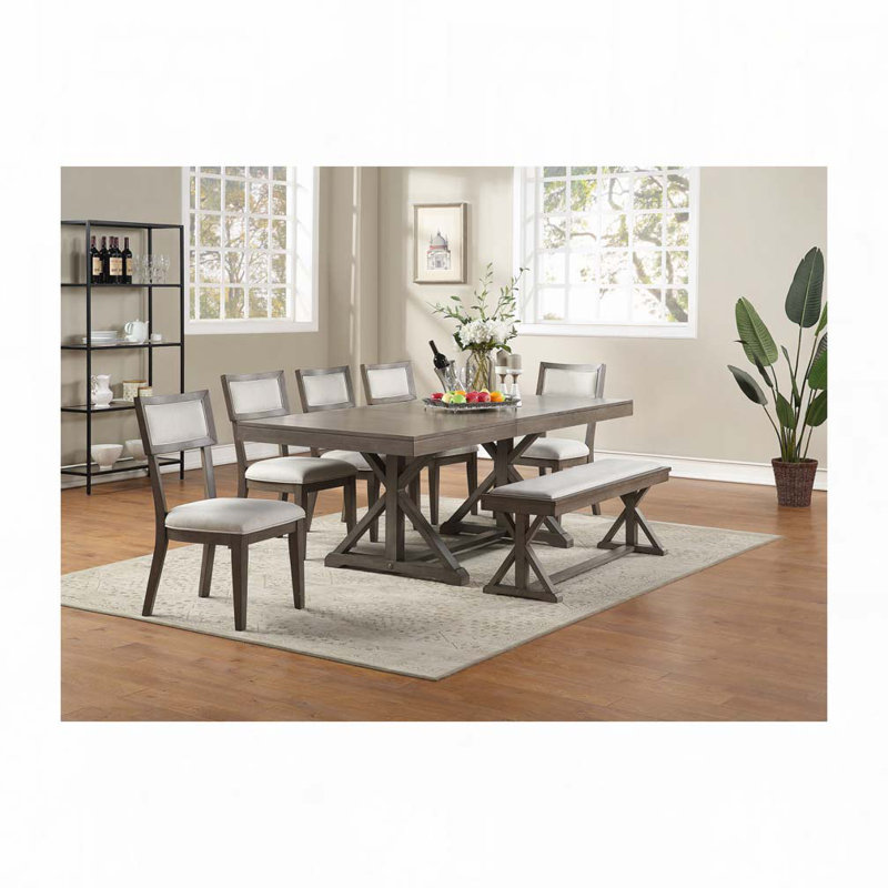 Banc de salle à manger en tissu