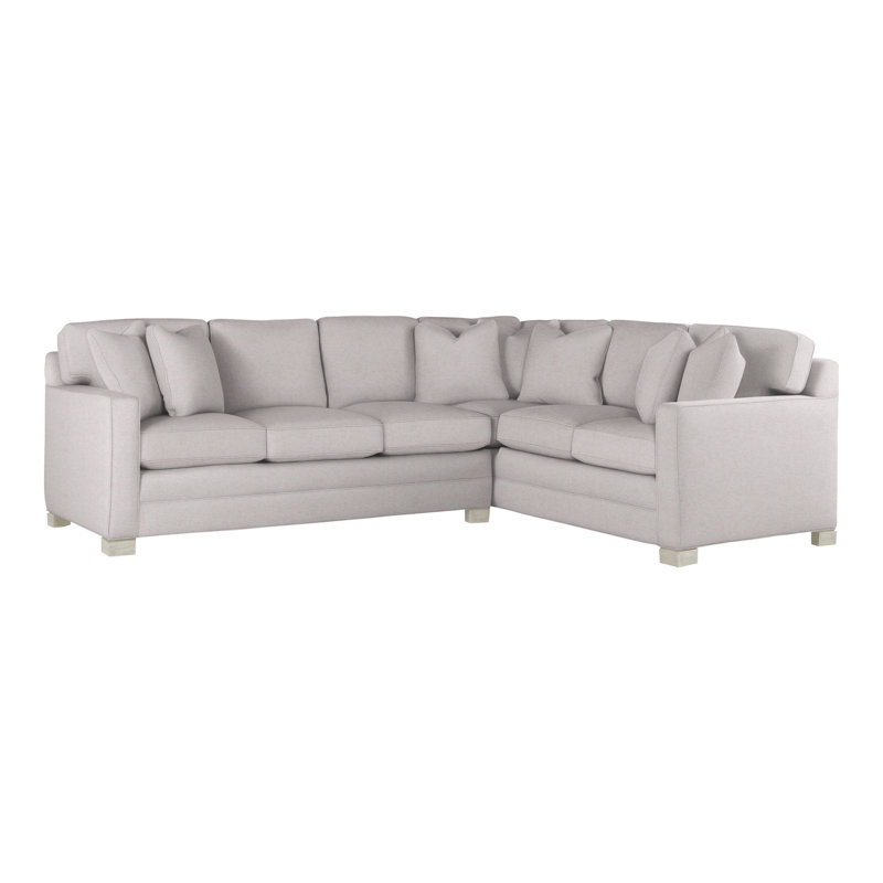 American Bungalow 2-Piece Hillcrest L-Sectional, Nadia Linen, Wrenn
