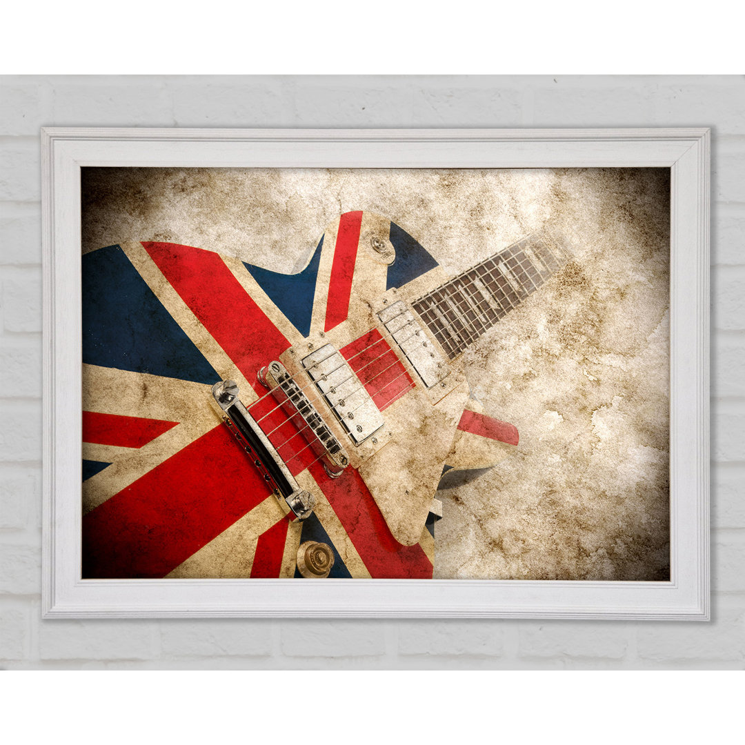 Britische Retro-Gitarre 1 - Druck