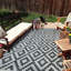 Rectangle 120 cm x 180 cm Geometric Nylon Flatweave Area Rug