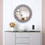 Freelon Crystal Framed Wall Accent Mirror 45x45CM