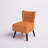 Dechane 22.5" Modern & Contemporary Accent Chair with Velvet Fabric Upholstery, Button-Tufted Back, Foam Over Pocket Coils-402776194