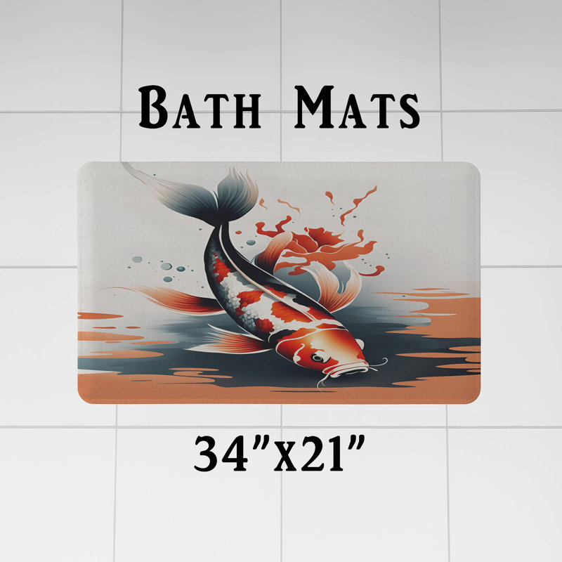 Rideau de douche avec tapis de bain SH01207, H 93 po x l 70 po