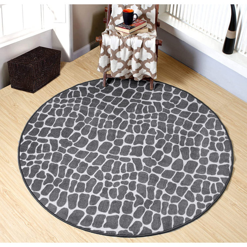 Ensemble de tapis en nylon touffeté à motif machine Ellory, Rectangle 1 pi 5 po x 2 pi 2 po