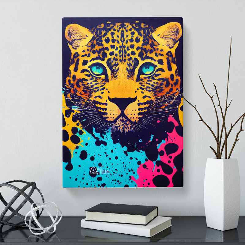Leopard Splatter Vol.1 - Wrapped Canvas, 50cm H x 35cm W x 3cm D