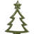 Winter Tree With Star Topper Metal Christmas Tealight Holder - 9.5"
