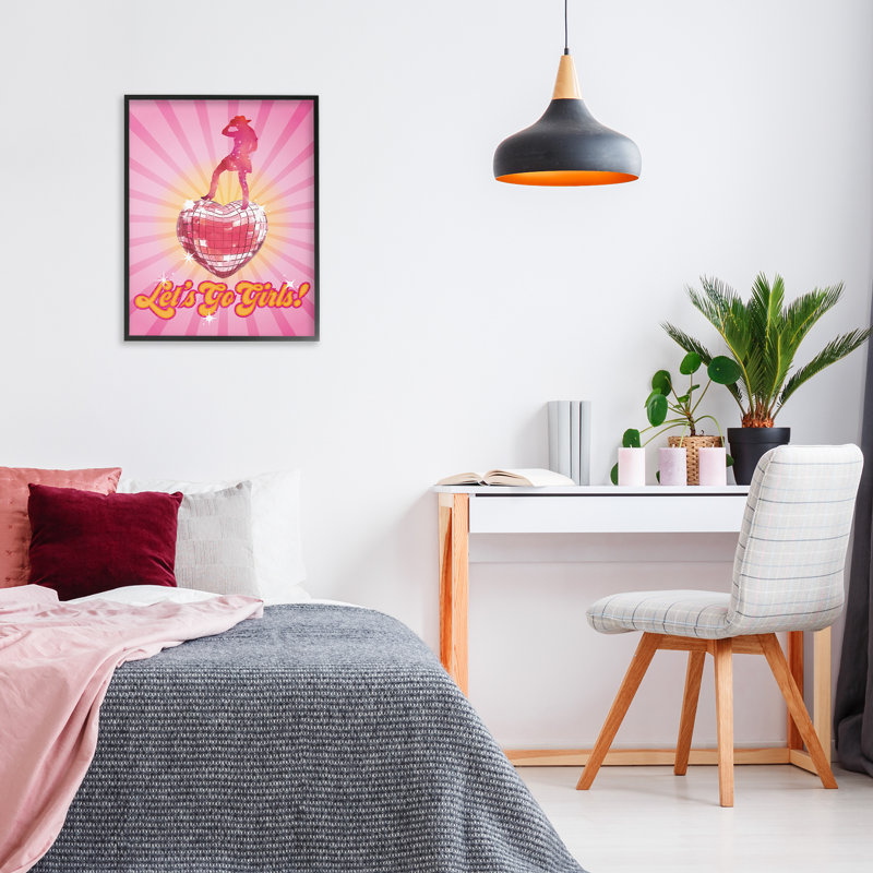 «Let Go Girls», estampe numérique encadrée par Susan Arnot, Giclée encadrée noir minuit, H 30 po x l 24 po