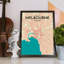 Melbourne City Map - No Frame Print-1069776533