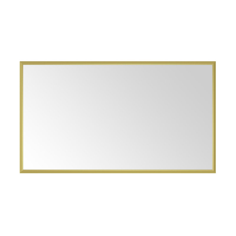 Metal Framed Bathroom Mirror for Wall, Rectangle Mirror, Bathroom Vanity Mirror Farmhouse, Anti-Rust, Hangs Horizontally or Vertically