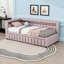 Lit de jour simple TG de très grand lit avec éclairage à DEL d'ambiance, ports USB intégrés et lit gigogne escamotable-130143921