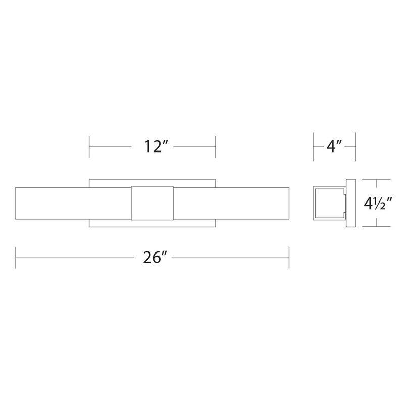 Studio 26" LED Bath and Vanity Light, Brushed Nickel