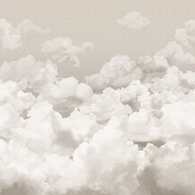 Crafted Clouds 4-Panel Wall Mural 8.8' L x 110.2" W