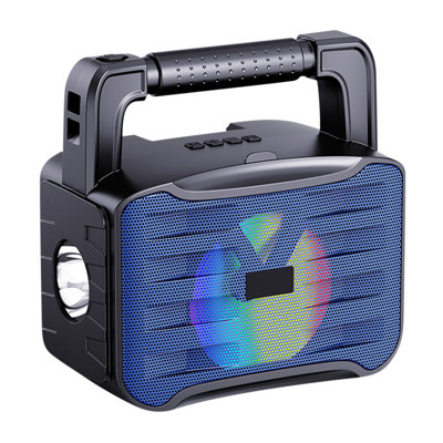 Speakers Speakers Solar Bluetooth 5.3 Player Can Be Used As A Radio And Speaker Camping Lighting Flashlight With Lights Supporting T-F And USB Playback