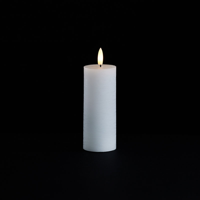 Bougie pilier ivoire FIA Wick, Blanc, Pilier 5 po x 2 po