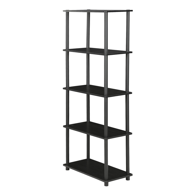 Maxine 59.9cm W Manufactured Wood Shelving Unit, Americano/Black