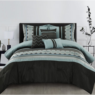 Ensemble d'édredon en microfibre 6 pièces Evander