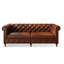 Causeuse-coussin standard en cuir véritable brun-547879982