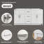 Armoire de meuble-lavabo autoportant sans base 60 po x l 60 po x P 21,5 po x H 33,5 po-118136070
