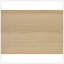 Mobilier de chambre à coucher contemporain en bois naturel avec tête de lit à panneau et tête de lit à DEL 1Pc