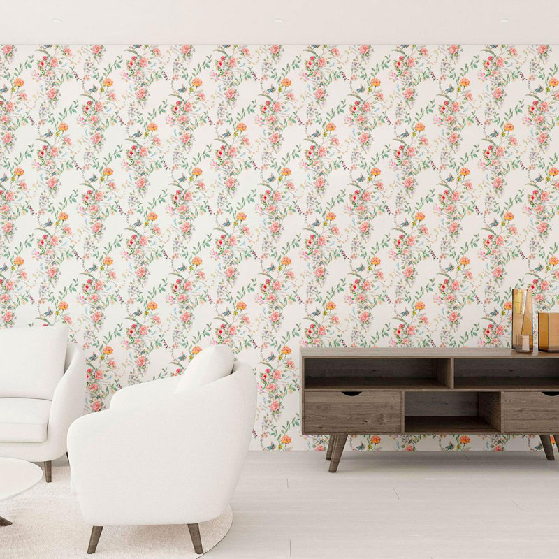 Rouleau de papier peint pelez et collez, L 126 po x l 24 po