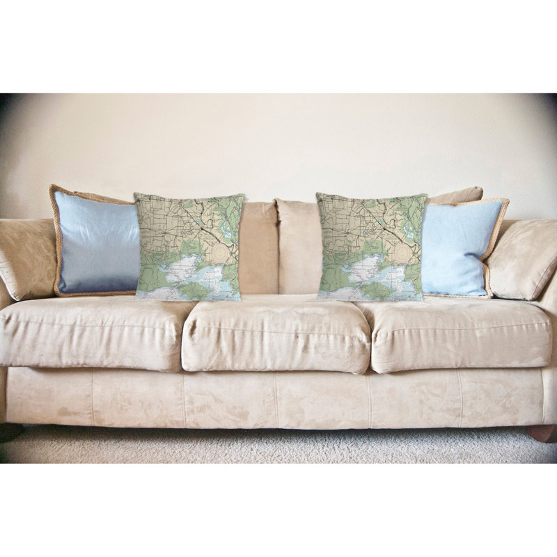 Housse de coussin décoratif intérieur/extérieur non-cordante vermillon bay