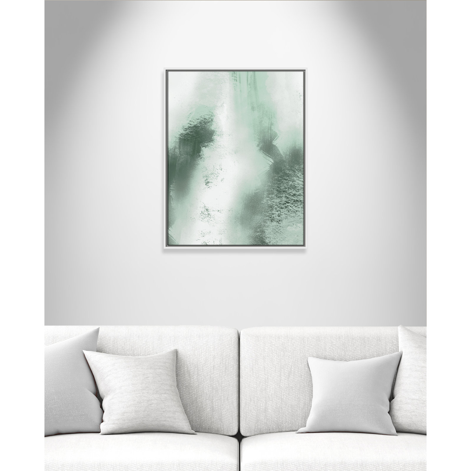 Quietude Smudges I Print by Marcus Prime, 23.5'' W x 29.5'' H, White Floater