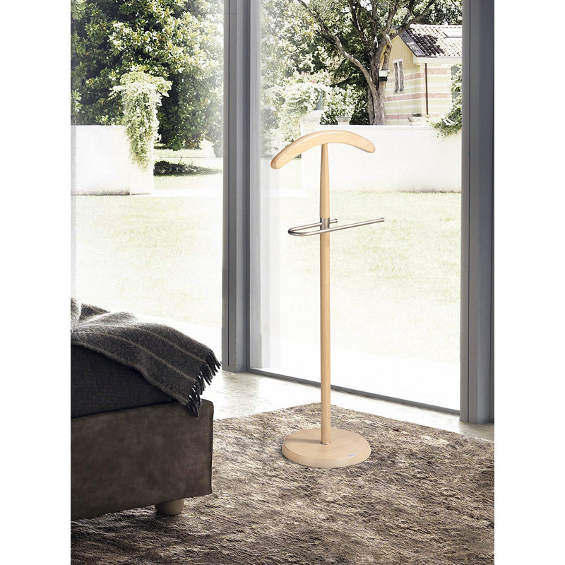 Newlon Freestanding Valet Stand, Natural