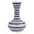 3-Piece Hand-Painted Stoneware Vase With Dots/Stripes