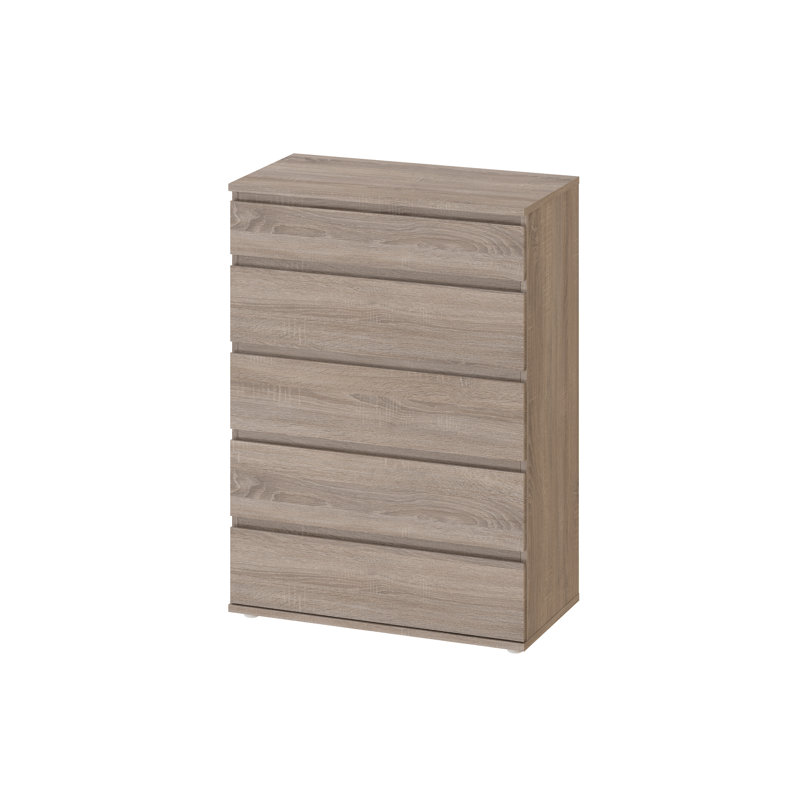 Tanesha 5 - Drawer Chest of Drawers, Truffle
