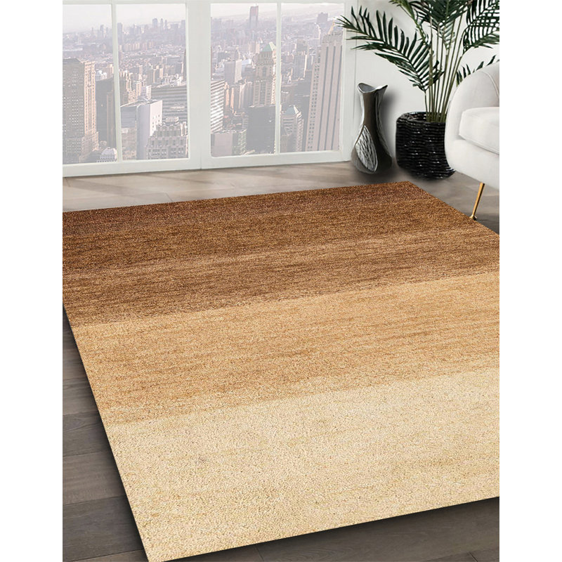 Tapis abstrait 100% lavable à la machine 4293, Rond 6 pi