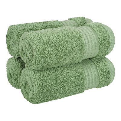 Ensemble de débarbouillettes 100% coton turque, 4 pièces de chiffon doux et absorbant