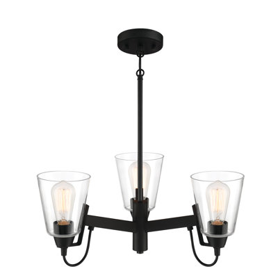 Minka Lavery Beckonridge charbon avec lustre transparent