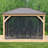 12' x 14' Meridian Mosquito Mesh Kit Premium Phifer UV-Resistant Mesh with Easy Glide Tracks and Full-Length Zippered Panels