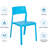 Outdoor Patio Dining Chairs Set Of 4, Stackable Plastic/Resin Side Chair For Indoor Outdoor, 4 Pieces Bistro Chairs For Balcony, Garden, Backyard-1392571313